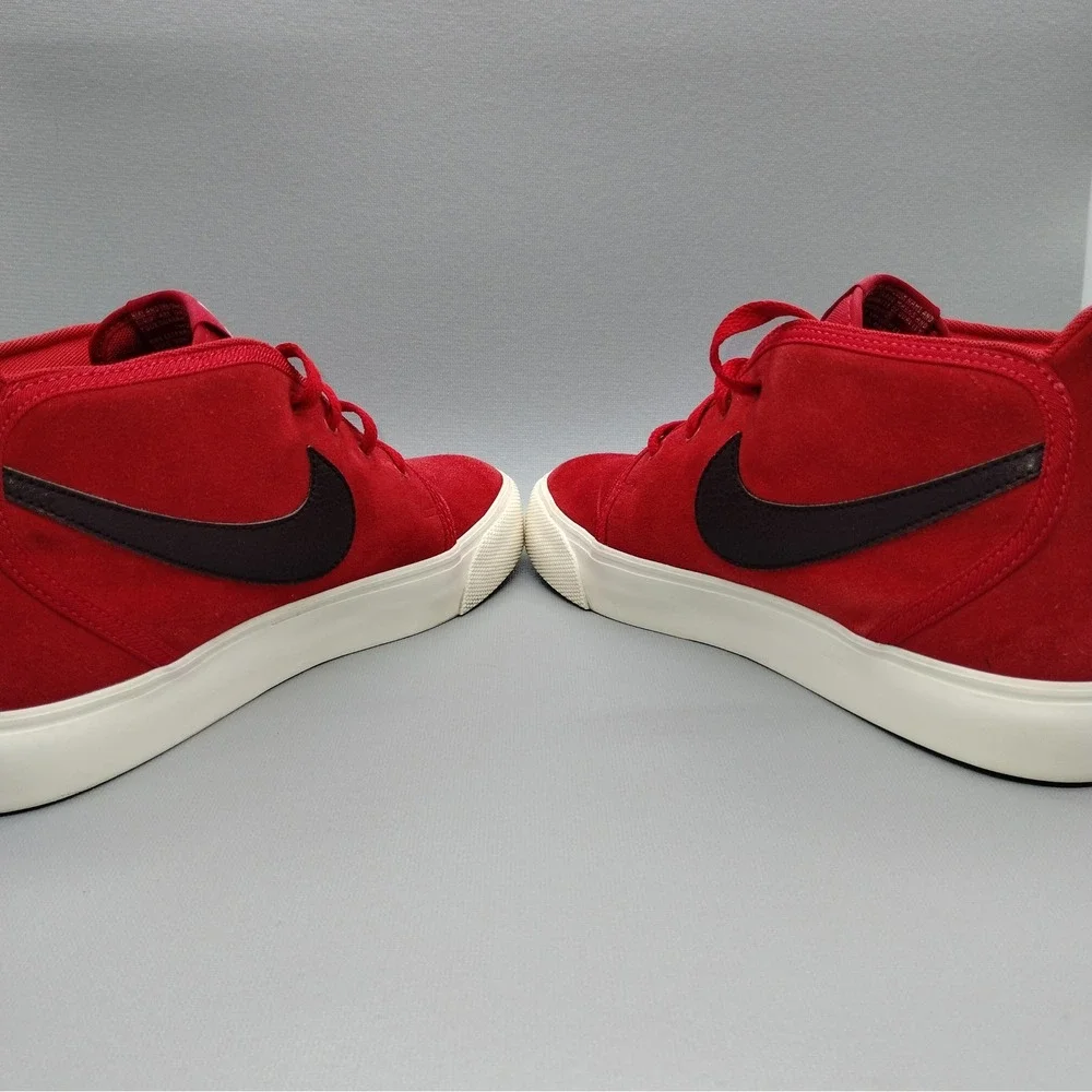 Nike Toki Leather Skateboard Sneakers Mens Size 8.5 Gym Red Suede Casual Shoes‎